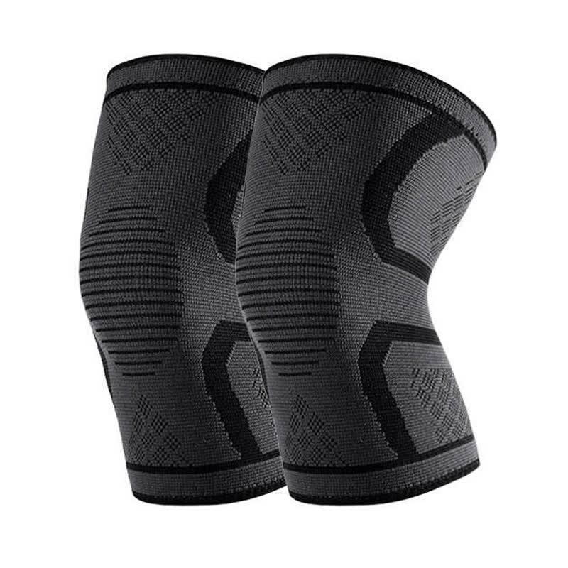 Dual Support Knit Knee Braces - Black - 3XL - image 5