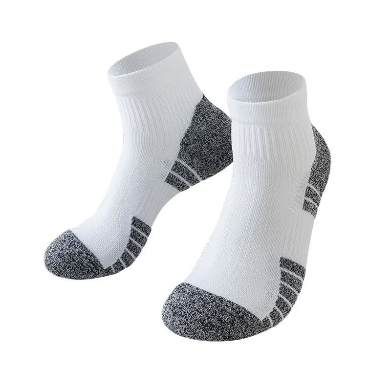 Cushioned Quarter Compression Socks(3 Pairs) - White - EU38-44(US5-10) - image 2