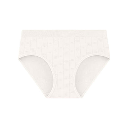 Seamless Ribbed High Waist Panty(3 Packs) - Beige - XL - image 7