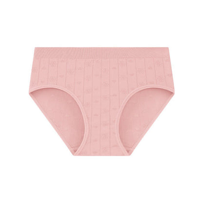 Seamless Ribbed High Waist Panty(3 Packs) - Pink - XL - image 6