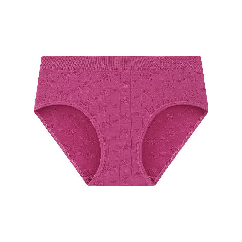 Seamless Ribbed High Waist Panty(3 Packs) - Rose - XL - image 9