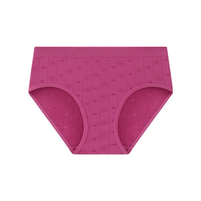 Seamless Ribbed High Waist Panty(3 Packs) - Rose - XL - image 9