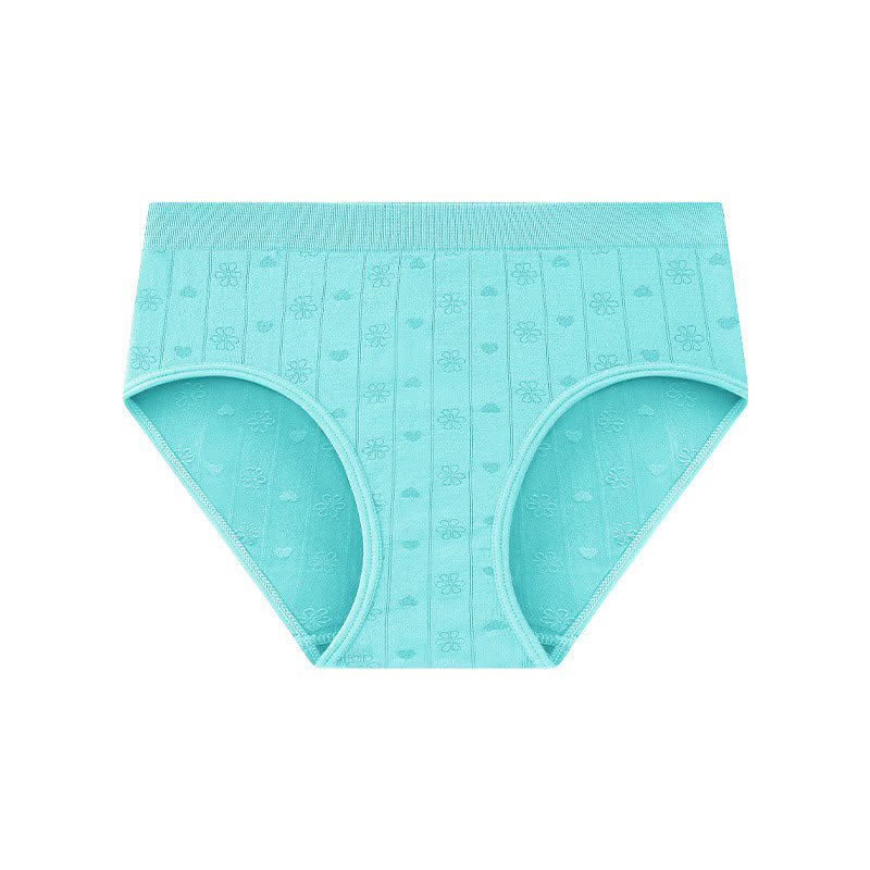Seamless Ribbed High Waist Panty(3 Packs) - Lake Blue - XL - image 8