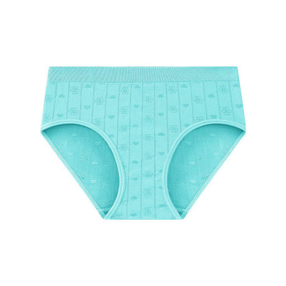 Seamless Ribbed High Waist Panty(3 Packs) - Lake Blue - XL - image 8
