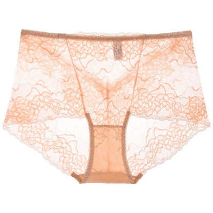 Floral Lace Low Rise Panty(3 Packs) - Apricot - 2XL - image 9