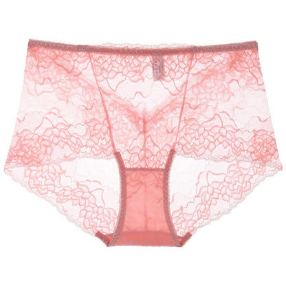 Floral Lace Low Rise Panty(3 Packs) - Pink - 2XL - image 4