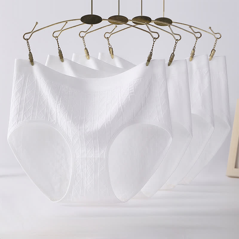 Breathable Textured High Rise Panty(4 Packs) - image 0