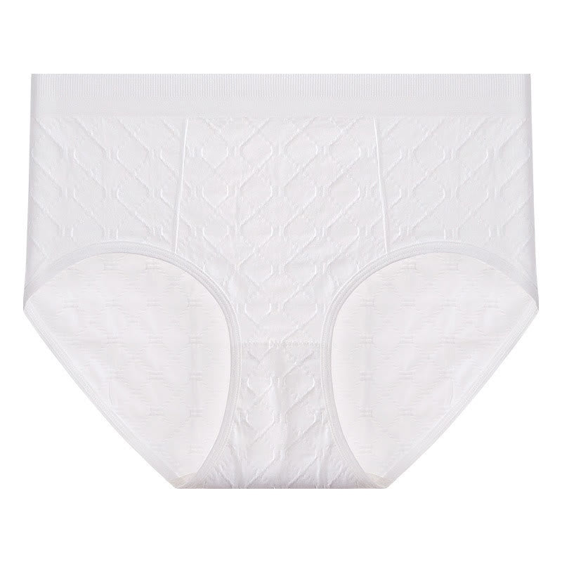 Breathable Textured High Rise Panty(4 Packs) - B - 5XL - image 3