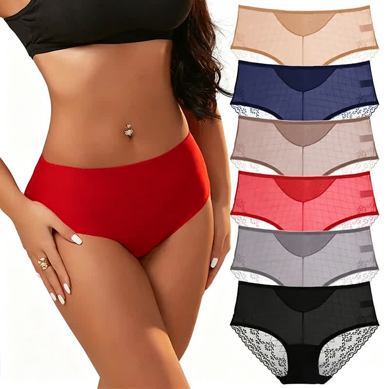 Lace Mesh High Waist Panty (3 Packs) - image 0