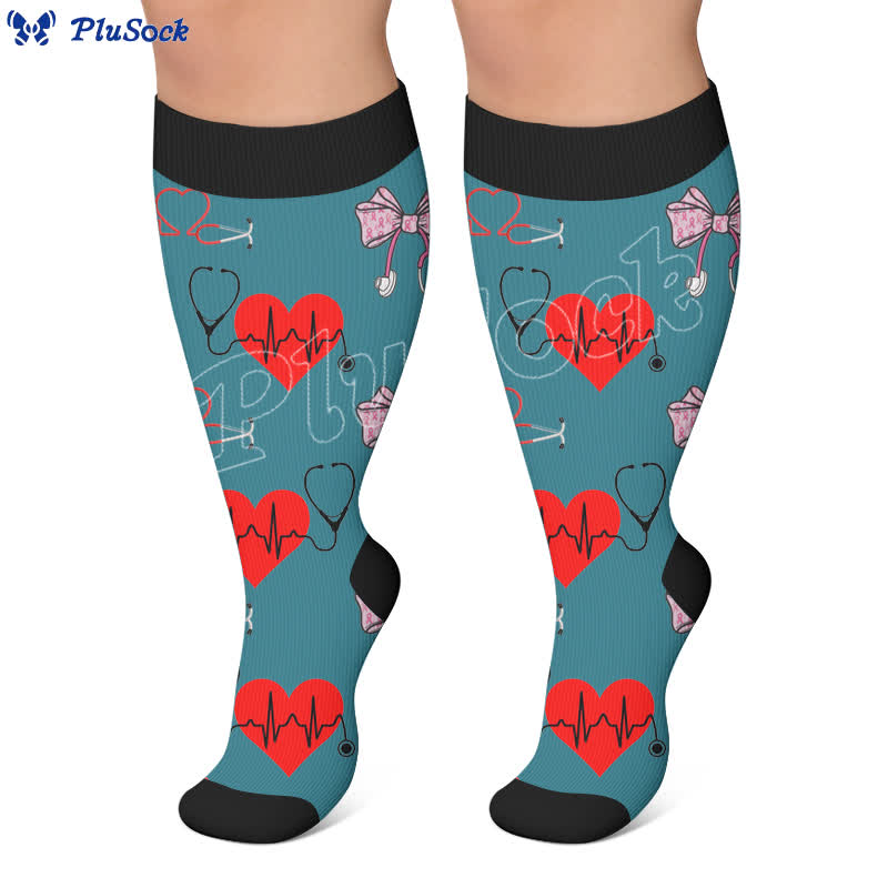 Plus Size Healthcare Compression Socks - image 2
