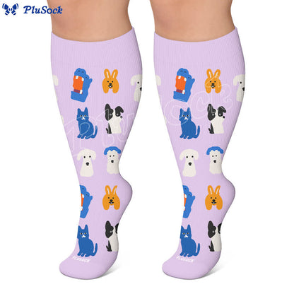 Plus Size Creative Animal Compression Socks - image 6
