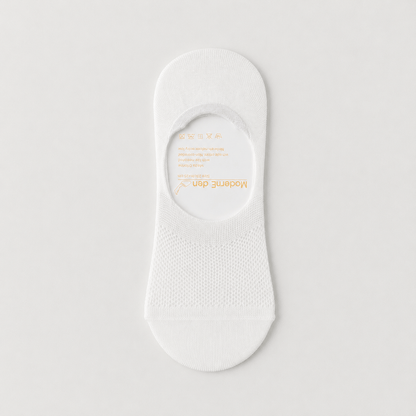 Silk Invisible Loafer No Show Socks (4 Pairs) - White - EU38-45(US5-11) - image 2