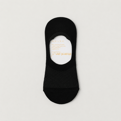 Silk Invisible Loafer No Show Socks (4 Pairs) - Black - EU38-45(US5-11) - image 3