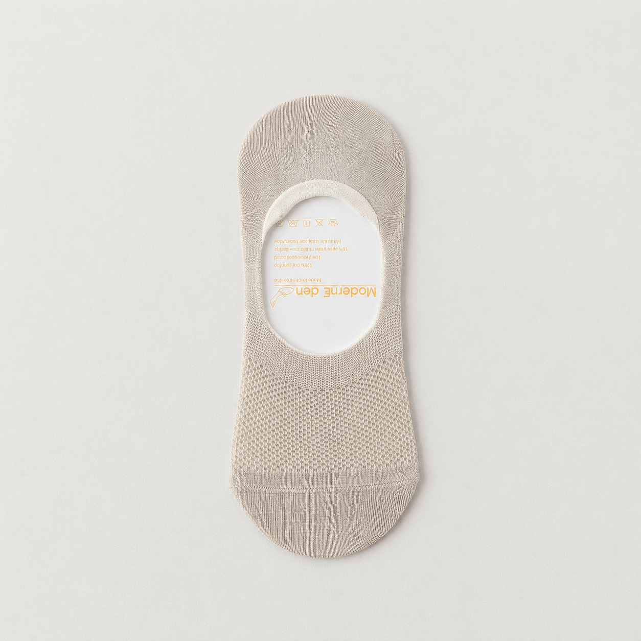 Silk Invisible Loafer No Show Socks (4 Pairs) - Khaki - EU38-45(US5-11) - image 4