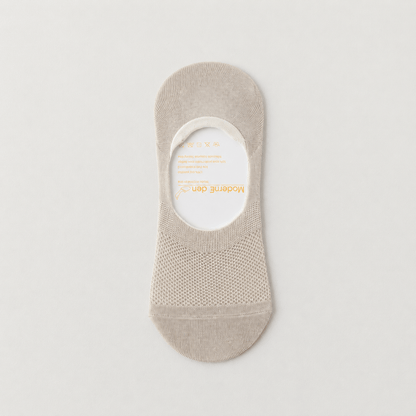 Silk Invisible Loafer No Show Socks (4 Pairs) - Khaki - EU38-45(US5-11) - image 4