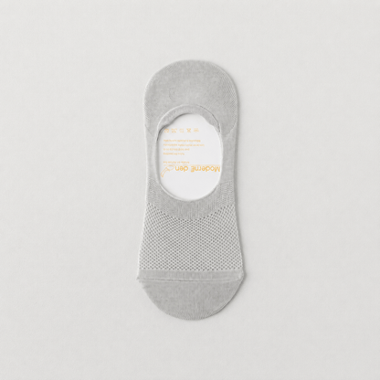 Silk Invisible Loafer No Show Socks (4 Pairs) - Light Gray - EU38-45(US5-11) - image 5