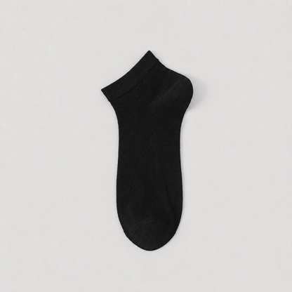 Silk Breathable Ankle Socks (4 Pairs) - Black - EU38-45(US5-11) - image 6