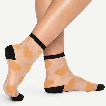 Sheer Heart Quarter Socks(4 Pairs) - image 1