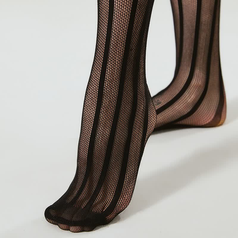 Lace Thigh High Pantyhose(3 Pairs) - image 2