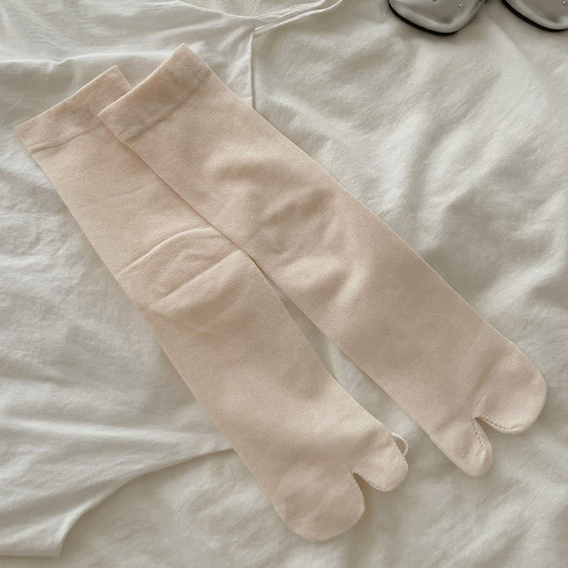 Silky Breathable Tabi Quarter Socks(6 Pairs) - Pink - EU36-40(US3-7) - image 4