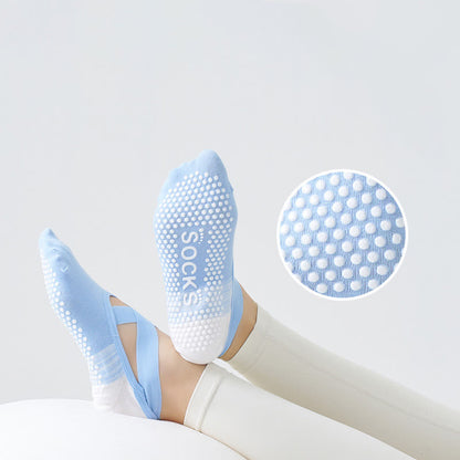 Cross Strap Grip Socks(3 Pairs) - image 0