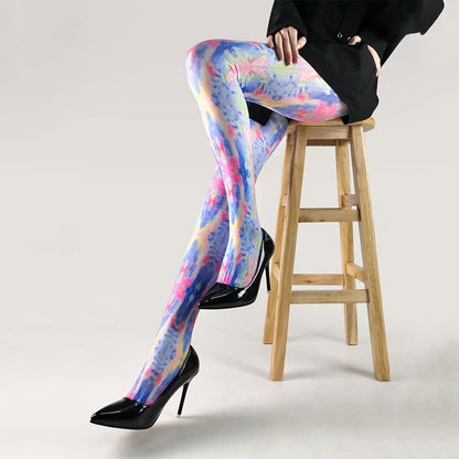 Plusock Butterfly Print Daily Pantyhose - D - One Size - image 3