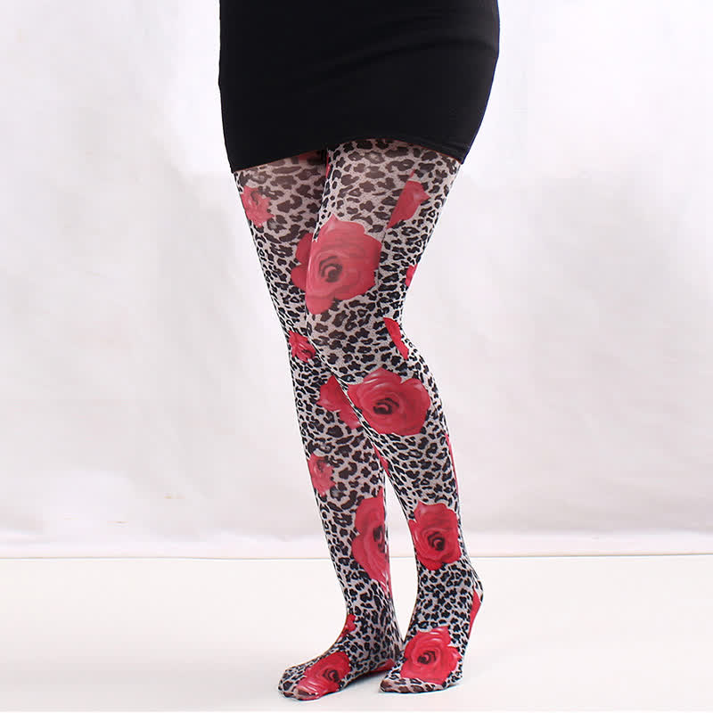 Plusock Floral Statement Pantyhose - C - One Size - image 2