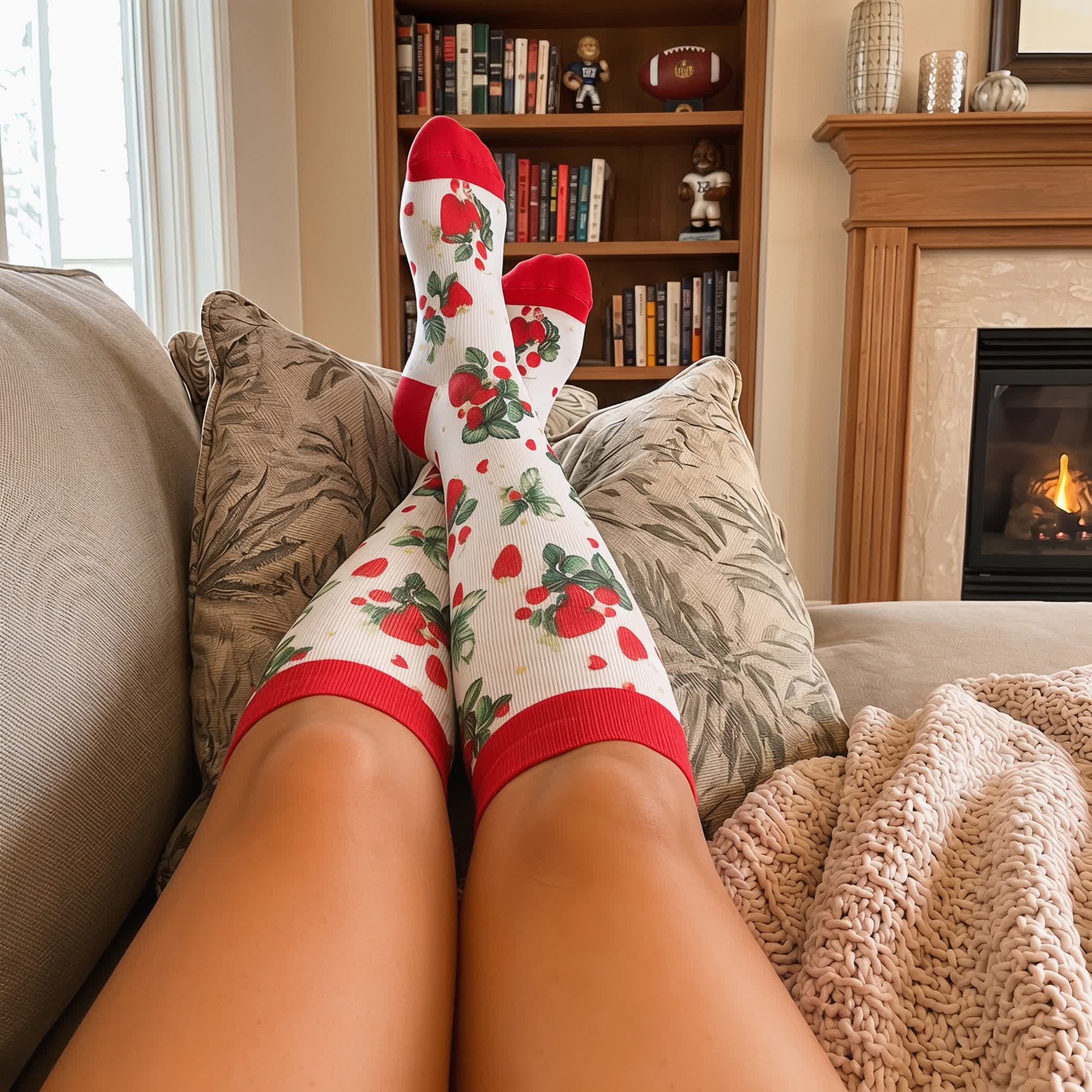 Plus Size Fruit Print Compression Socks - image 3