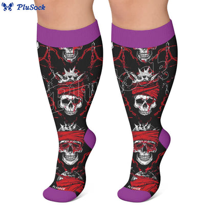 Plus Size Crossbone Compression Socks - image 7