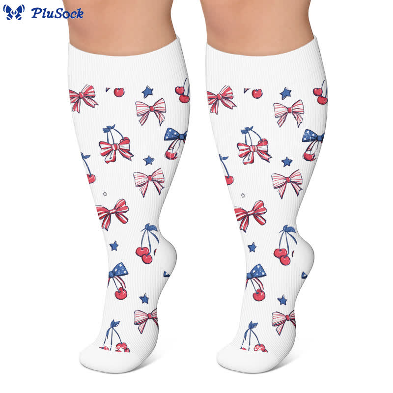 Plus Size Independence Balloons Compression Socks - image 6