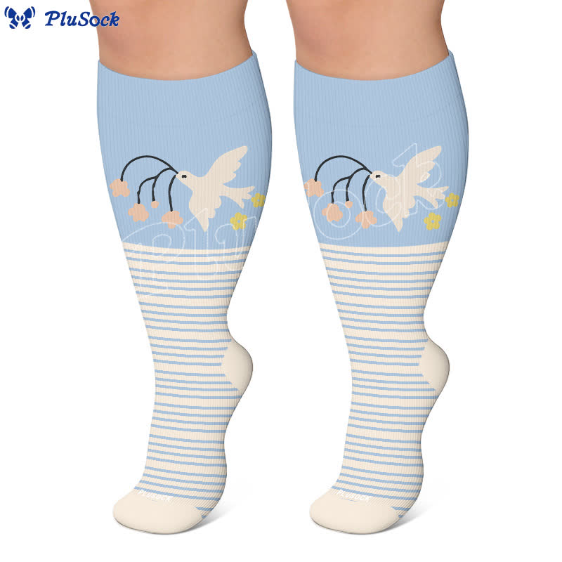 Plus Size Animal Striped Compression Socks - image 6