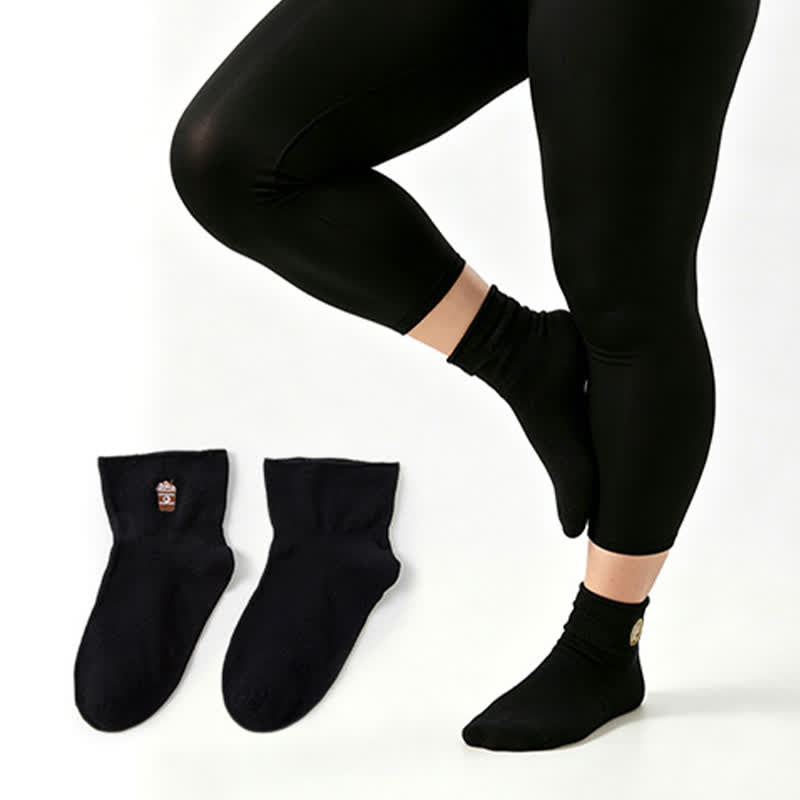 Soft Quarter Socks (2 Pairs) - Black - EU37-41(US4-8) - image 5