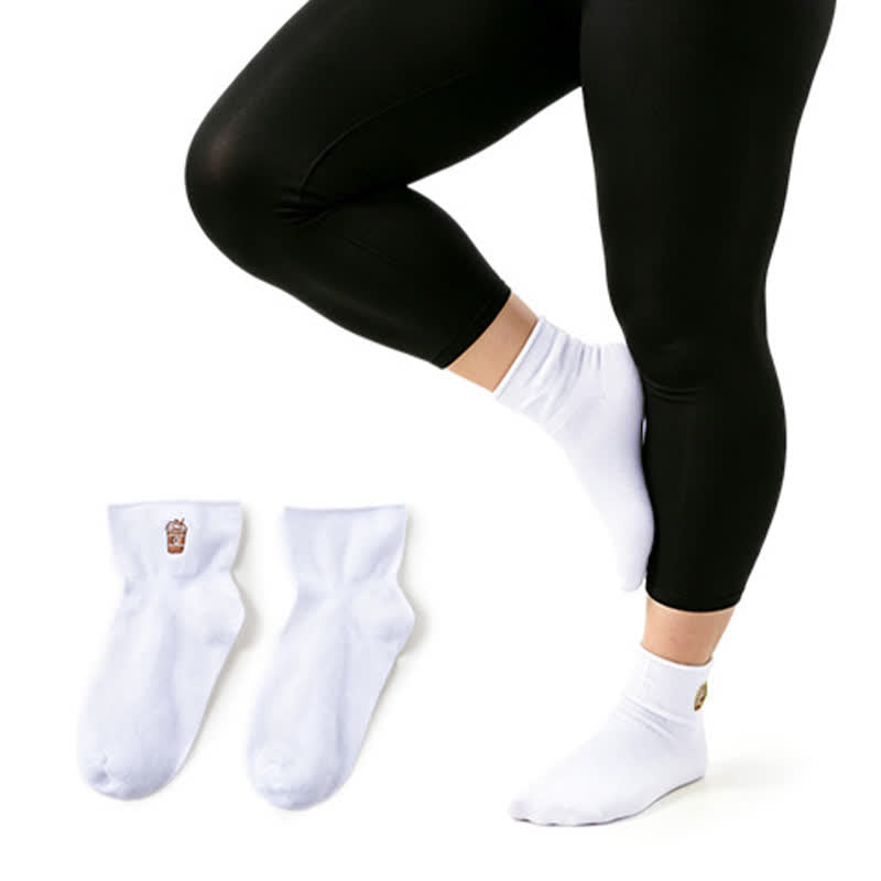 Soft Quarter Socks (2 Pairs) - White - EU37-41(US4-8) - image 1