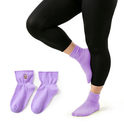 Soft Quarter Socks(2 Pairs) - Purple - EU37-41(US4-8) - image 6