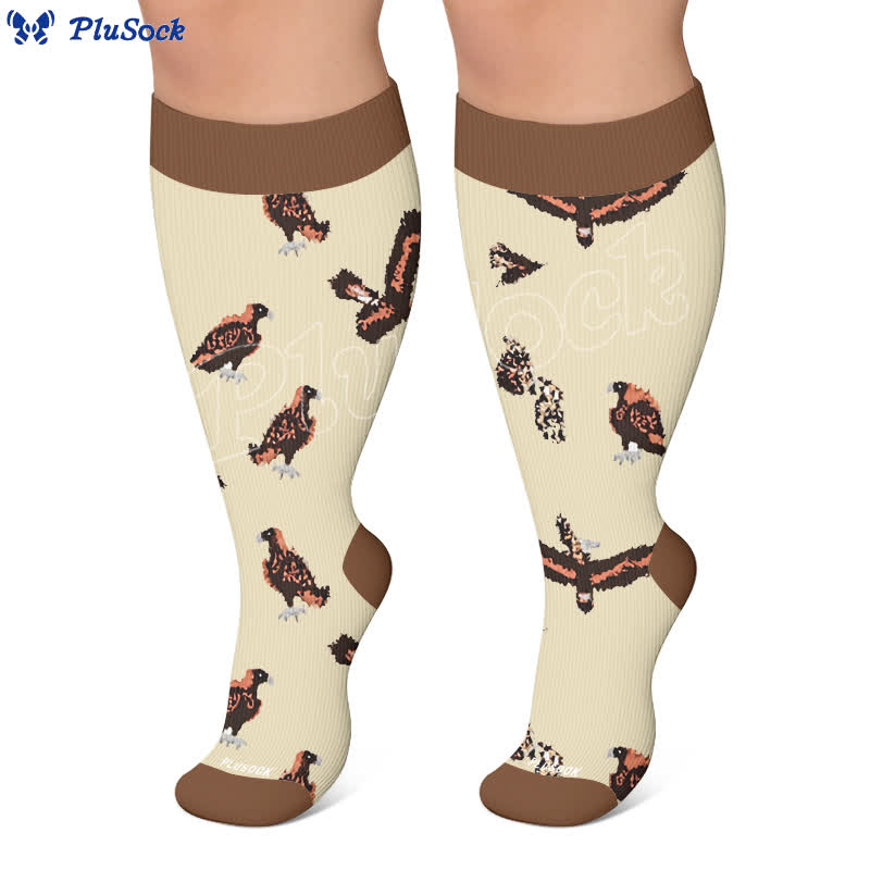 Plus Size Bird Compression Socks - image 6