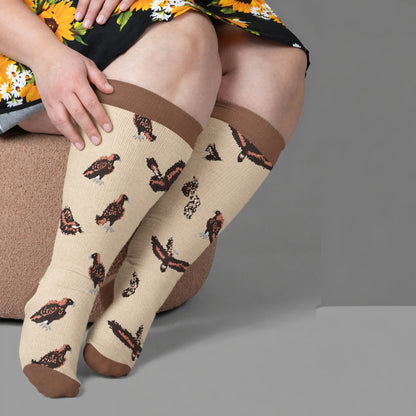 Plus Size Bird Compression Socks - image 2