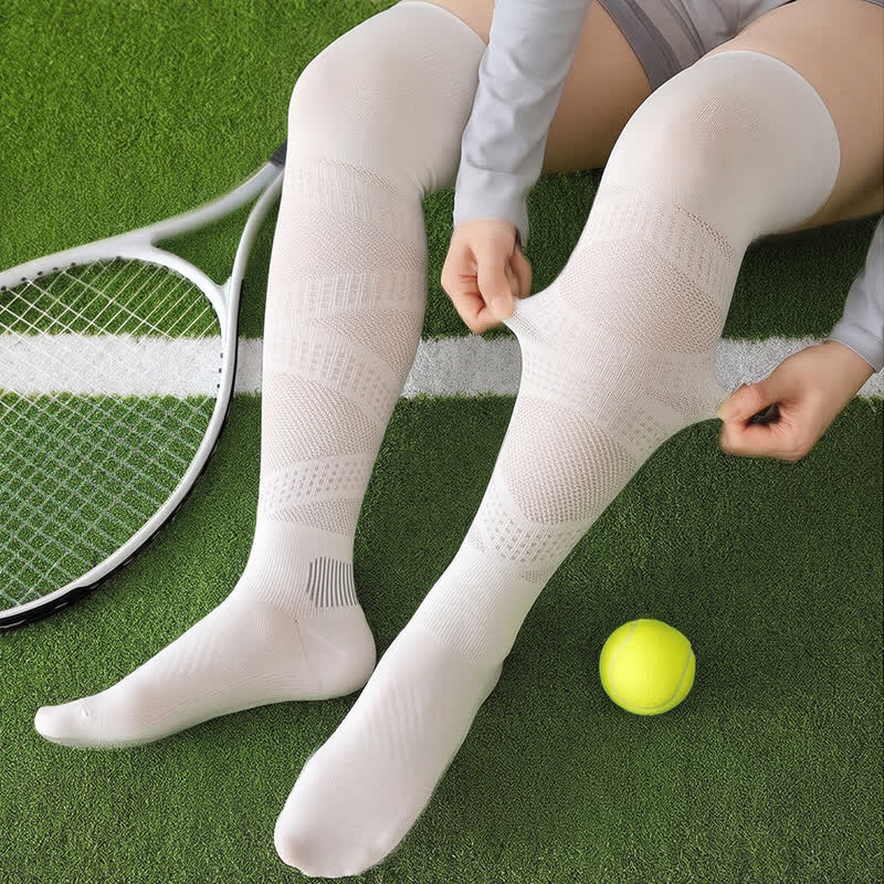 Breathable Over Knee Compression Socks(2 Pairs) - image 1