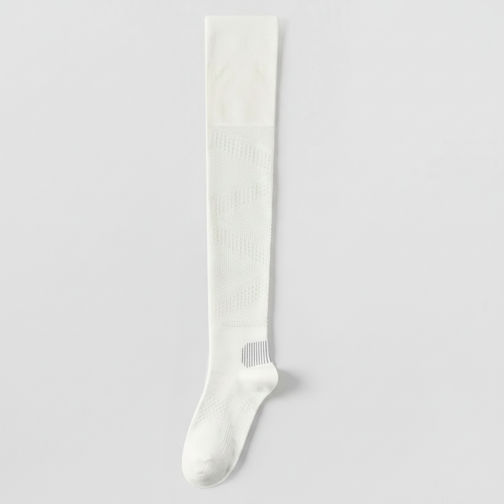 Breathable Over Knee Compression Socks(2 Pairs) - White - EU36-39(US3-6) - image 5