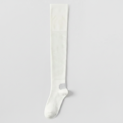 Breathable Over Knee Compression Socks(2 Pairs) - White - EU36-39(US3-6) - image 5