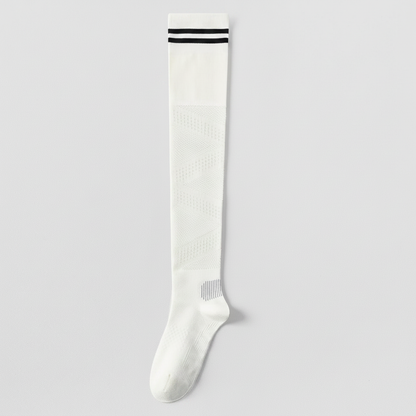 Breathable Over Knee Compression Socks(2 Pairs) - White-A - EU36-39(US3-6) - image 6