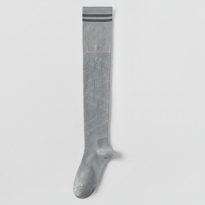 Breathable Over Knee Compression Socks(2 Pairs) - Grey-A - EU36-39(US3-6) - image 7