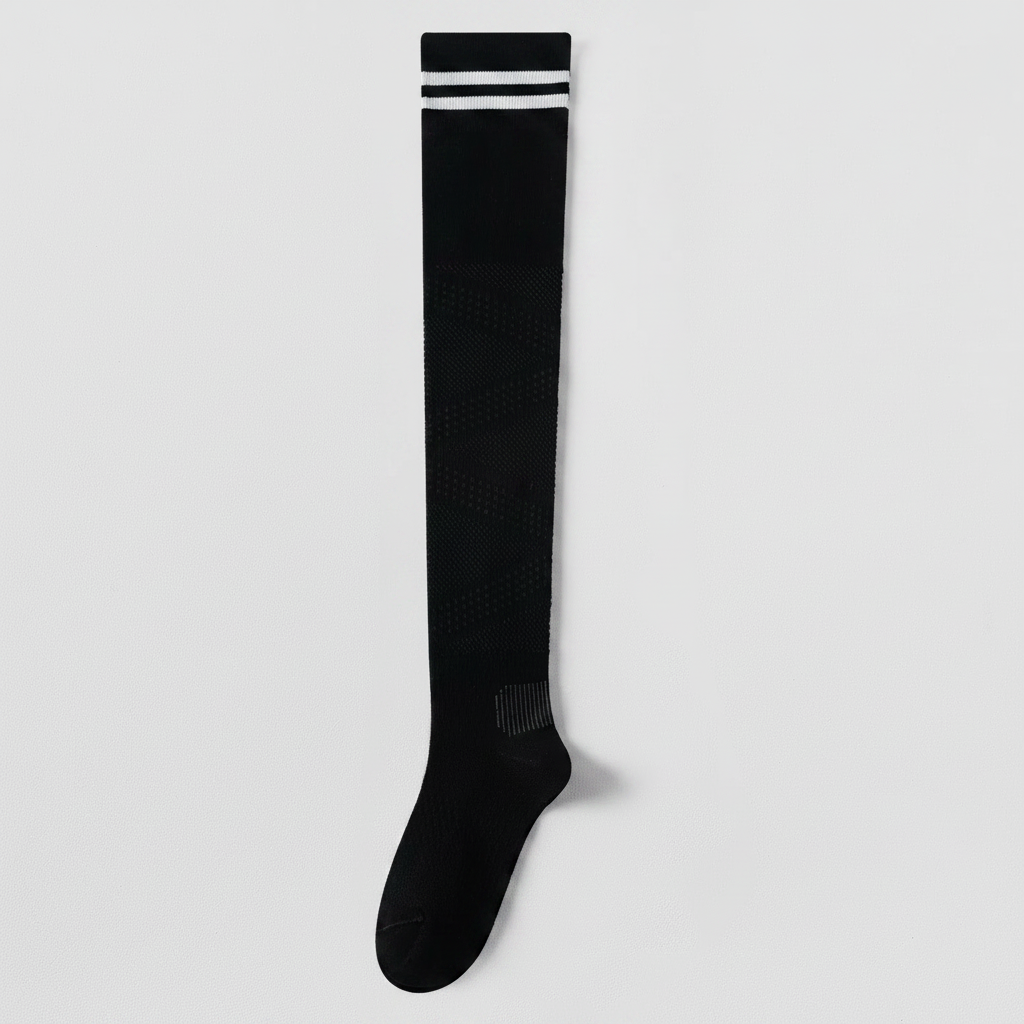 Breathable Thigh High Compression Socks(2 Pairs) - Black-A - EU36-39(US3-6) - image 9