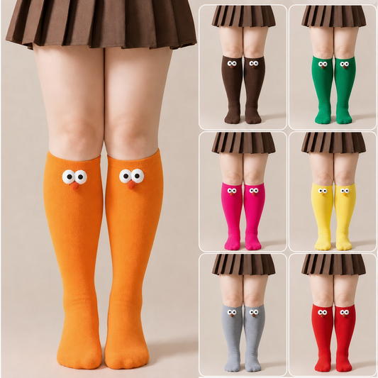 Cute Animal Knee High Socks(4 Pairs) - Multicolor - EU35-40(US2-7) - image 0
