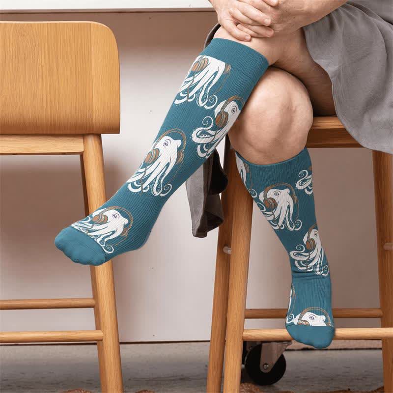Plus Size Trendy Octopus Compression Socks - image 1