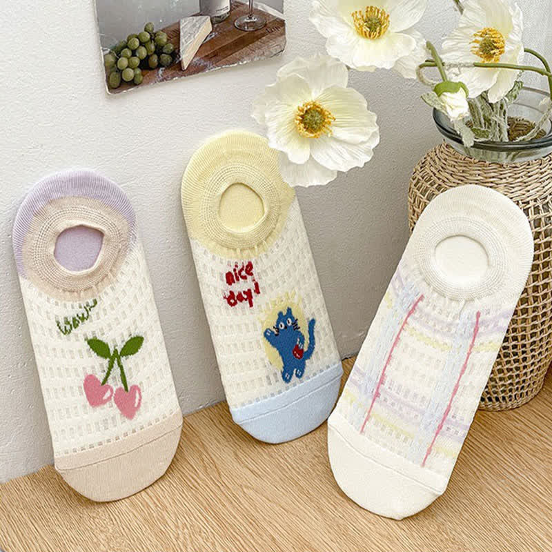 Cute Breathable No Show Socks (5 Pairs) - image 14
