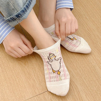 Cute Breathable No Show Socks (5 Pairs) - image 5