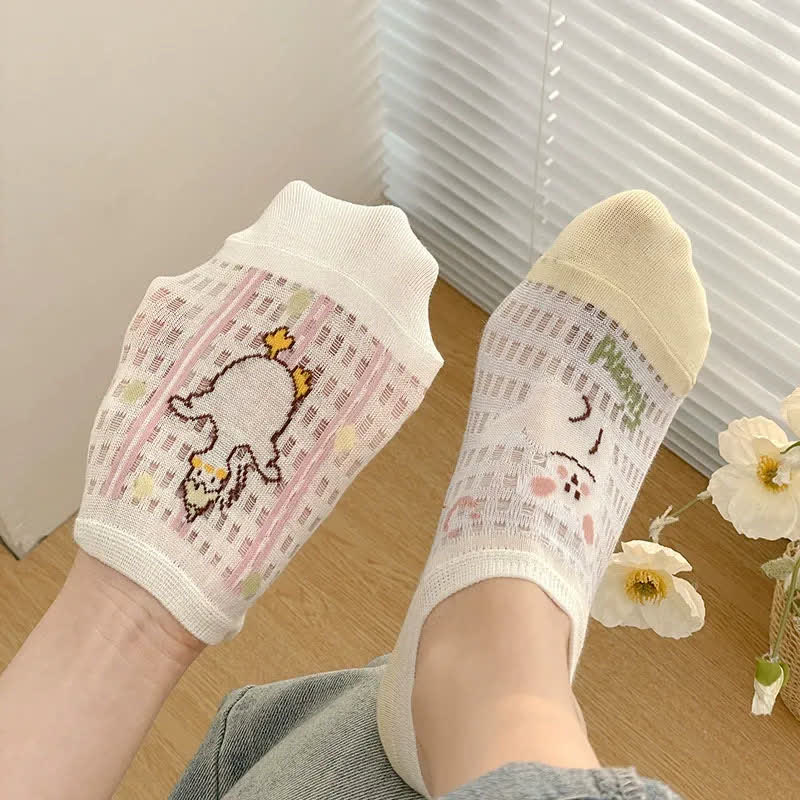 Cute Breathable No Show Socks (5 Pairs) - image 7