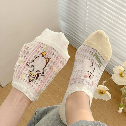 Cute Breathable No Show Socks (5 Pairs) - image 7