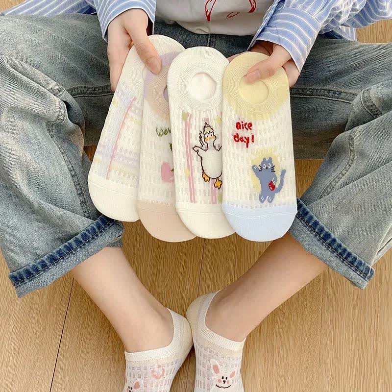 Cute Breathable No Show Socks (5 Pairs) - image 0