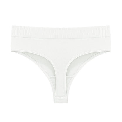 Soft Stretch Seamless Thong Panties(5 Packs) - White - 3XL - image 12